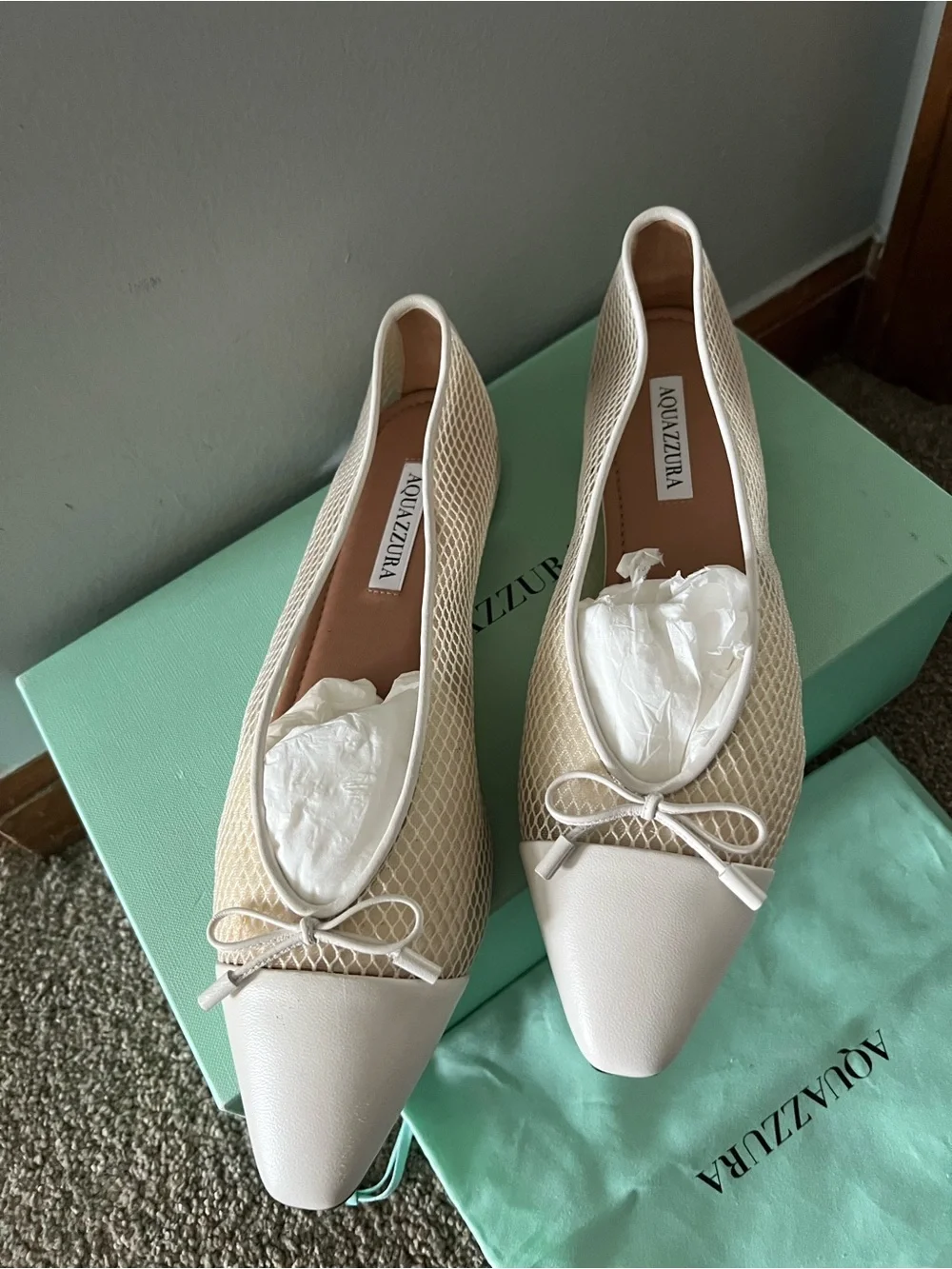 Aquazzura Gioia Mesh Flats - Picture 3 of 16